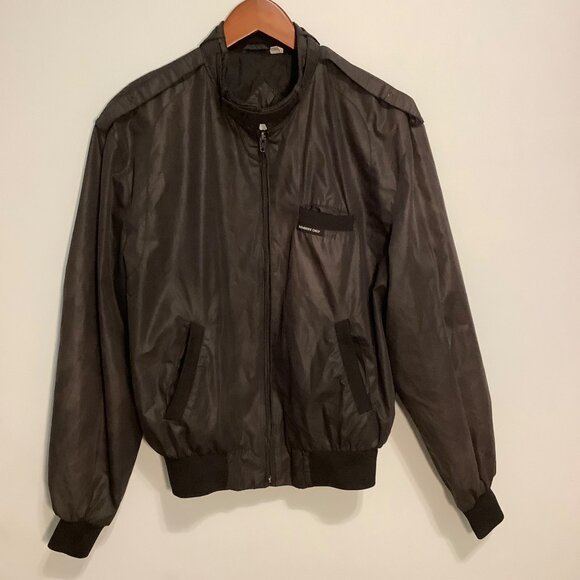 Men’s Vintage Member’s Only Jacket Size 40 Gray Full Zip Lined Classic 80s Style - Picture 1 of 12